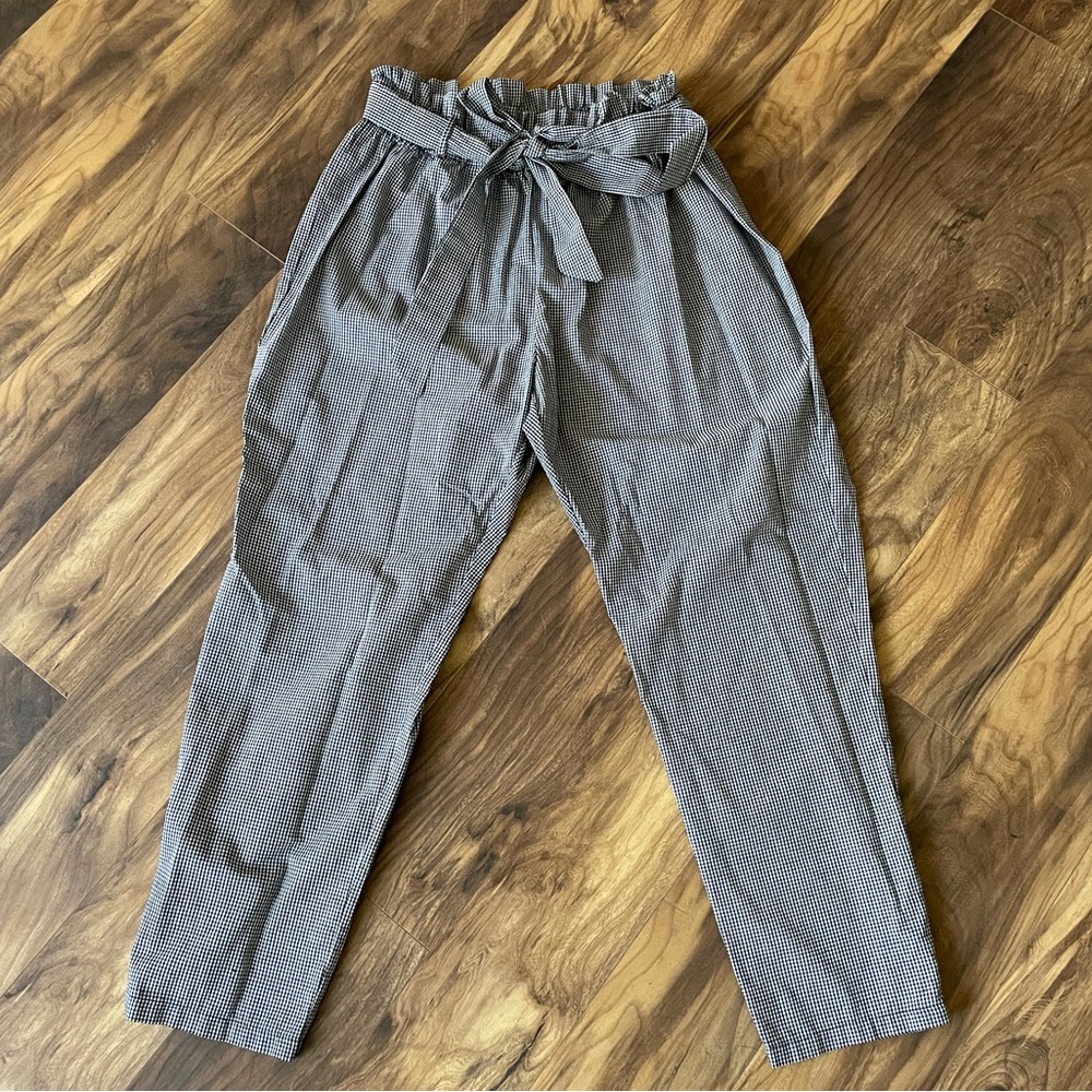 NWOT Black and White Checkered Pants